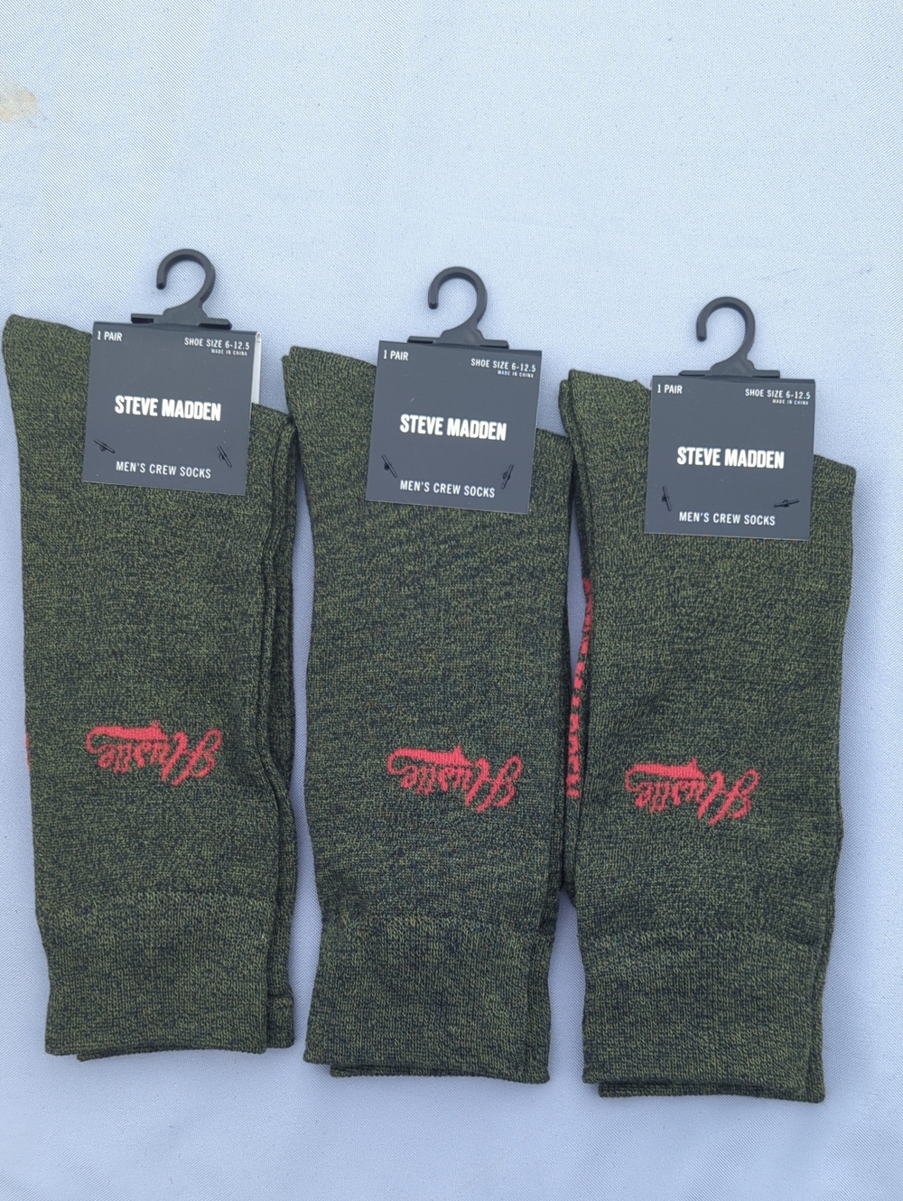 3PAIR BUNDLE + STEVE MADDEN CREW SOCKS
